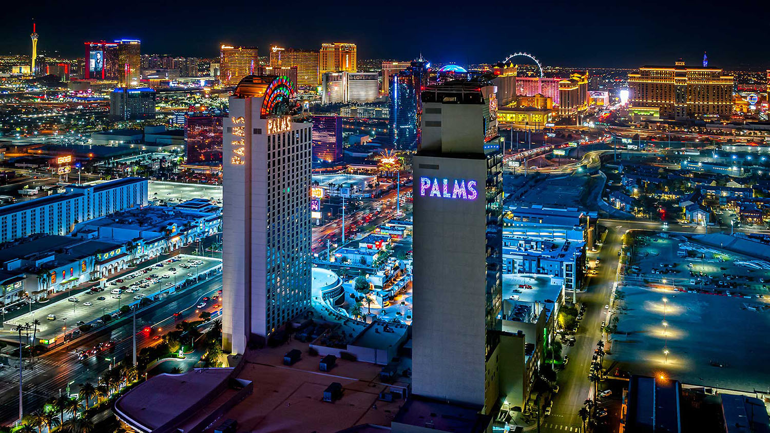hotel/palms-aerial